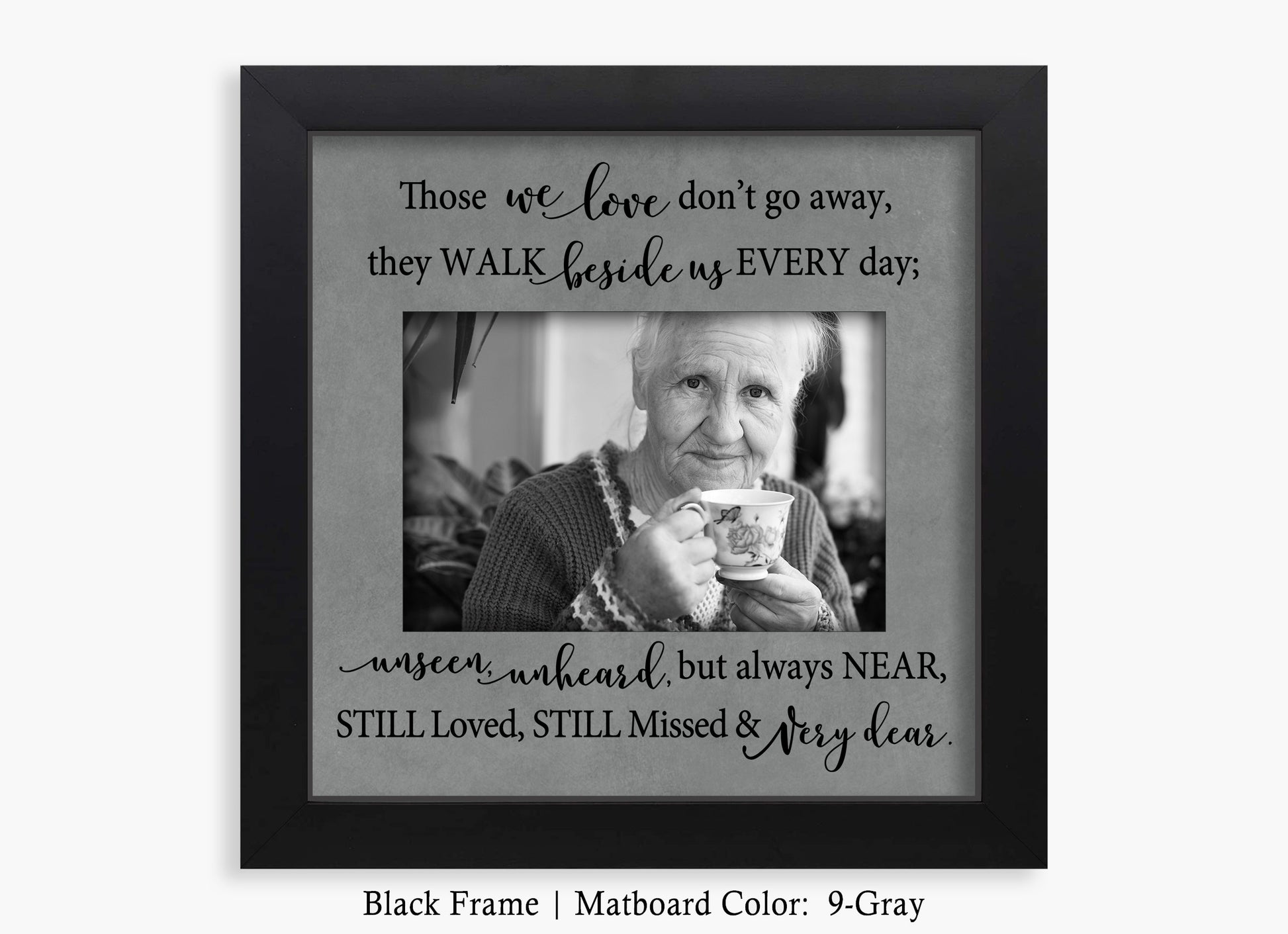 Loss of loved one bereavement picture frame, 8x8 Picture Frame MatboardMemories   