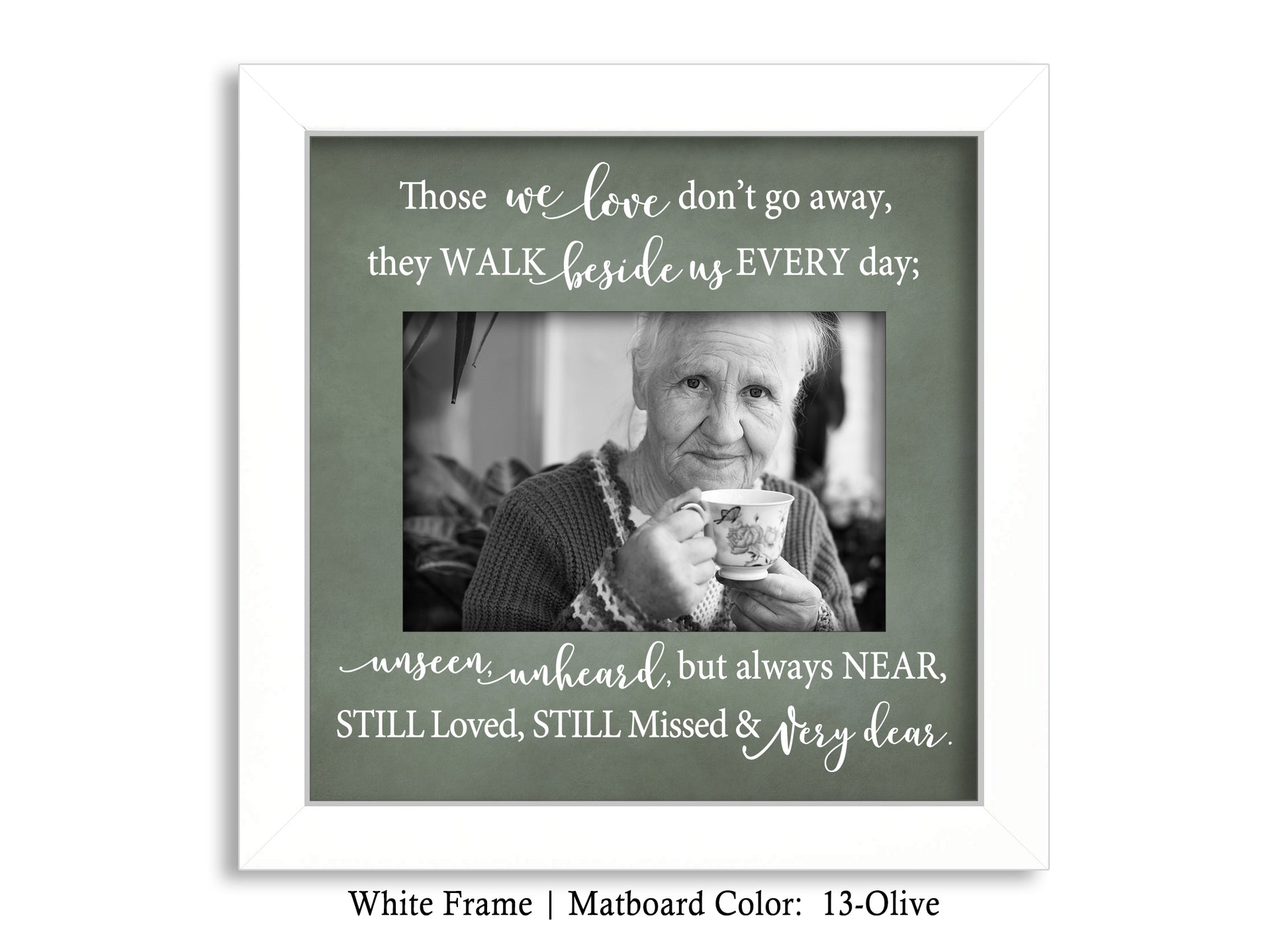 Loss of loved one bereavement picture frame, 8x8 Picture Frame MatboardMemories   